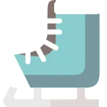 Ice Skating Shoes SVG Icon